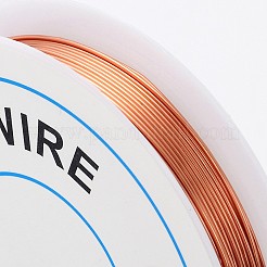 銅製ワイヤー  ニッケルフリー  生（メッキなし）  砂茶色  22ゲージ  0.6mm  約5.5m /ロール&nbsp;X-CW0.6mm014