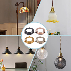 4Pcs 4 Colors Iron Lamp Shade Retaining Ring&nbsp;FIND-FG0002-64