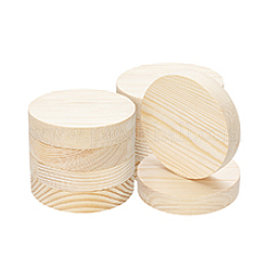 未完成のウッドシート  フラットラウンド  湯通しアーモンド  100x20mm&nbsp;LS-WOOD-WH0050-069B