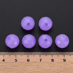 模造ゼリーアクリルビーズ  多面カット  ラウンド  暗い蘭  12x11.5mm  穴：1.8mm  約560個/500g&nbsp;MACR-S373-97B-E04