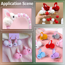 28Pcs 7 Colors Wool Felt Ball&nbsp;AJEW-SC0031-37A