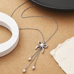 304 Stainless Steel Pendant Necklace&nbsp;NJEW-K255-21P
