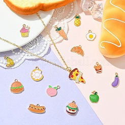 15Pcs 15 Styles Alloy Enamel Pendants&nbsp;ENAM-YW0004-44