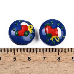 Christmas Handmade Lampwork Enamel Beads&nbsp;LAMP-C020-03F