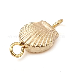 Plating ABS Plastic Shell Connector Charms&nbsp;PALLOY-JF02588