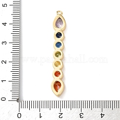Brass Micro Pave Cubic Zirconia Pendants&nbsp;KK-A295-06A-G