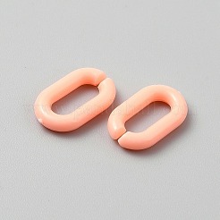 Opaque Acrylic Linking Rings&nbsp;SACR-WH0001-37G