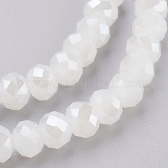 Electroplate Glass Beads Strands&nbsp;X-GLAA-K027-03AB