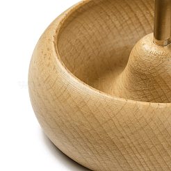 木製手動ビーズスピナー  アイロン先曲がりビーズ針付き  バリーウッド  パッケージ：10.9x10x10.3cm&nbsp;TOOL-K012-04