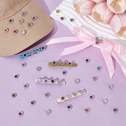 184Pcs 23 Colors Flower Sew on Rhinestones&nbsp;RB-GA0001-06