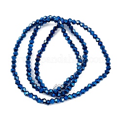 Transparent Electroplate Glass Beads Strands&nbsp;EGLA-A039-T2mm-UA03