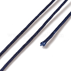 ナイロン編みコード  ジュエリー製作やマクラメ工芸用の中国結び紐  プルシアンブルー  0.8mm  約7.65~9.84ヤード（7~9m）/ロール&nbsp;NWIR-N001-0.8mm-17