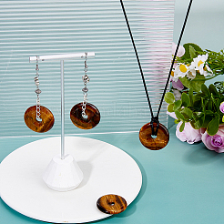 4Pcs Natural Tiger Eye Pendants&nbsp;G-FH0002-67A