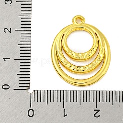 304ステンレスペンダント  18KGP本金メッキ  オーバル  24x18.5x2mm  穴：1.8mm&nbsp;STAS-Z085-01G-04
