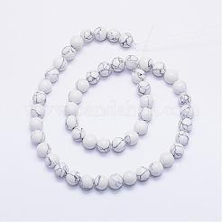 Synthetic Howlite Bead Strands&nbsp;G-F425-37-8mm