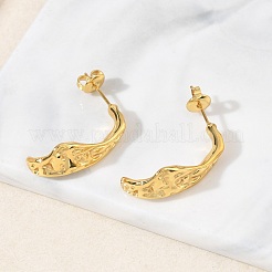 304 Stainless Steel Stud Earrings for Women&nbsp;EJEW-K333-25G