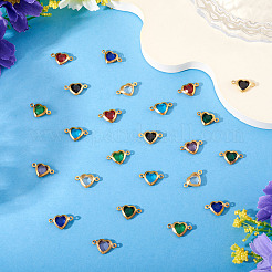 24Pcs 8 Colors Stainless Steel Connector Charms&nbsp;STAS-TA0003-29