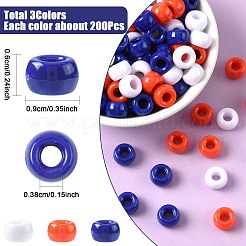 600Pcs 3 Colors Opaque Plastic Beads&nbsp;KY-FS0001-39