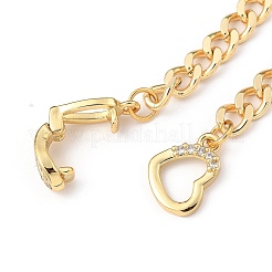 Brass Curb Chain Bracelets&nbsp;BJEW-JB05406-01