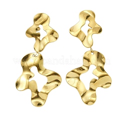 304 Stainless Steel Dangle Stud Earrings for Women&nbsp;EJEW-K268-13A-G