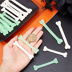 ハロウィンのおもちゃの飾り2セット  骨格  ミックスカラー  70.5~96x15.5~16x6~8mm  穴：2.7mm  1セット/スタイル&nbsp;AJEW-NB0003-18