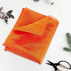 DIYクラフト用ポリエステル生地5m  服飾材料  オレンジ  1500x0.1mm&nbsp;DIY-GF0014-18D