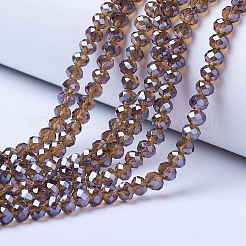 Electroplate Glass Beads Strands&nbsp;EGLA-A034-T6mm-A