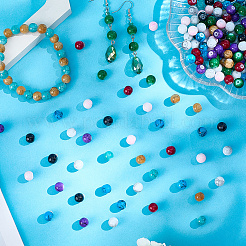 300Pcs 10 Colors Baking Paint Glass Round Beads&nbsp;DGLA-LT0001-06