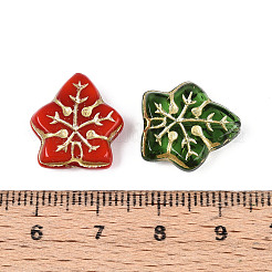 Leaf Glass Beads&nbsp;GLAA-T025-57M