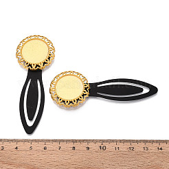 Alloy & Iron Bookmark Cabochon Settings&nbsp;PALLOY-N184-07G