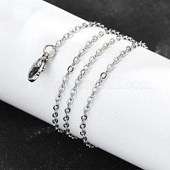 Non-Tarnish 304 Stainless Steel Cable Chain Necklaces&nbsp;NJEW-F248-23B-P