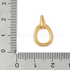 304ステンレスペンダントイオンプレーティング(IP)  オーバル  18KGP本金メッキ  19x12x4mm  穴：1.2mm&nbsp;STAS-P423-05G