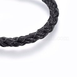 Braided Leather Cord Bracelets&nbsp;BJEW-F347-10B