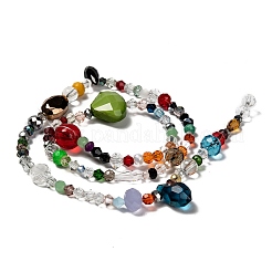 Mixed Electroplate Glass Beads Strands&nbsp;EGLA-A003-01