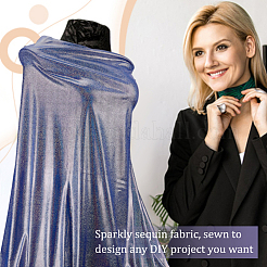 Laser Polyester Bronzing Fabric&nbsp;DIY-WH0034-58D