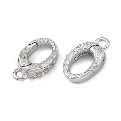 SHEGRACE Brass Micro Pave Clear Cubic Zirconia Spring Gate Rings&nbsp;XGRQ58246-760P