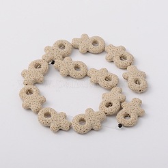 Synthetic Lava Rock Bead Strands&nbsp;G-N0094-17