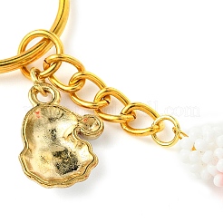 Christmas Hat Woven Glass Keychains&nbsp;KEYC-MZ00016