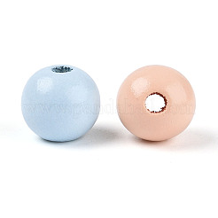 Easter Spray Painted Schima Wood Beads&nbsp;WOOD-T033-03M-02