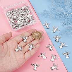 50Pcs Tibetan Style Alloy Pendants&nbsp;FIND-UN0004-25