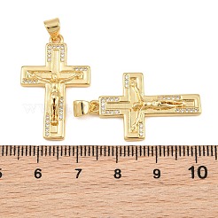 Easter Brass Micro Pave Clear Cubic Zirconia Pendants&nbsp;CU-CBADC6C-09G-02