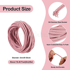 5M Nylon Coated 304 Stainless Steel Braided Wires&nbsp;TWIR-TA0001-08A