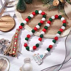 Wooden Beads Hanging Ornaments&nbsp;HJEW-JM02146