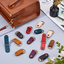 14Pcs 7 Styles Oval Cowhide Leather Pendant Decorations&nbsp;HJEW-FH00289