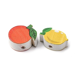 Printed Wood Beads&nbsp;WOOD-V003-03