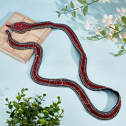 Rhinestone Glitter Snake Ornament Accessories&nbsp;DIY-WH0888-409