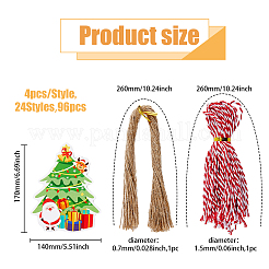 Christmas Theme Paper Gift Christmas Greeting Card Tags&nbsp;DIY-WH0349-93