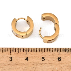 304 Stainless Steel Cubic Zirconia Hoop Earrings for Women&nbsp;SA-CBAF36C-01G