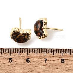 Brass Stud Earrings&nbsp;EJEW-D355-09G
