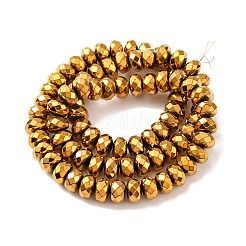 Electroplate Non-magnetic Synthetic Hematite Beads Strands&nbsp;X-G-J160-E-02